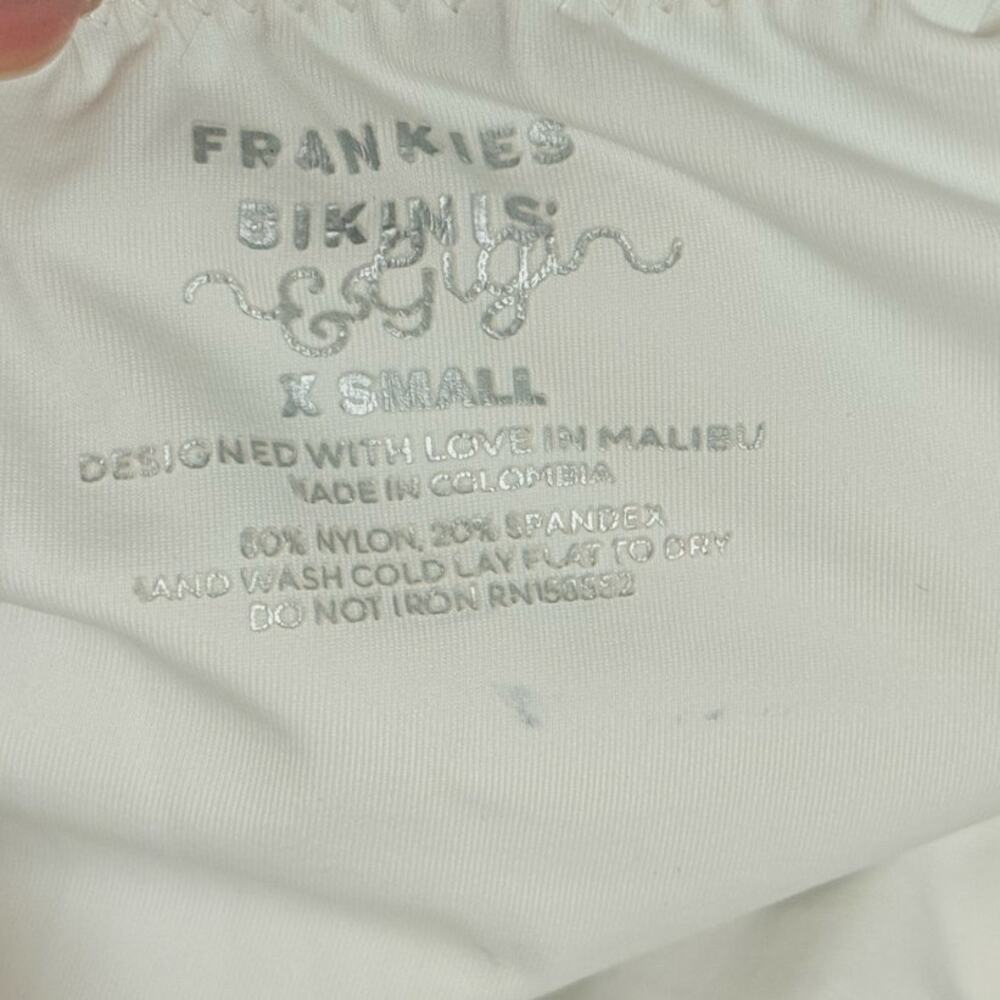 Frankies Biknis Fawn Ruffle One Piece Swimsuit XS Beach Summer Bella Hadid - Picture 7 of 7